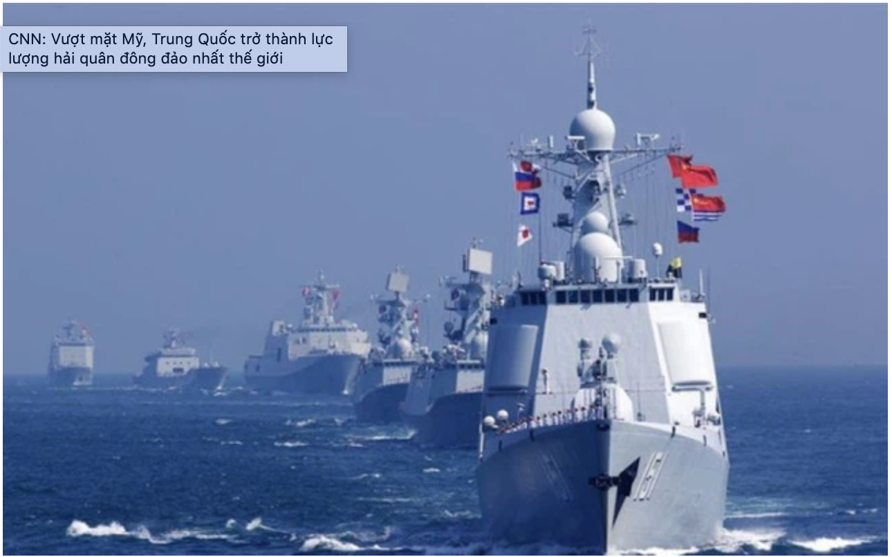 CNN: Vượt Mặt Mỹ, Trung Quốc Trở Thành Lực Lượng Hải Quân Đông Đảo Nhất Thế Giới