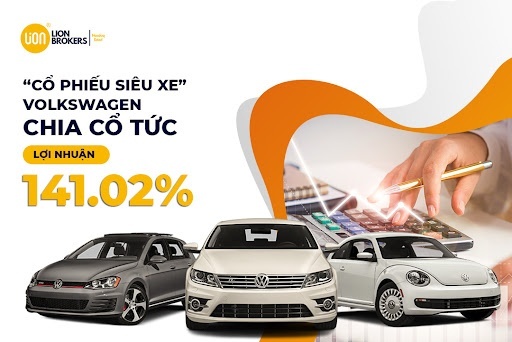 “Cổ phiếu siêu xe” Volkswagen chia cổ tức lợi nhuận 141.02%