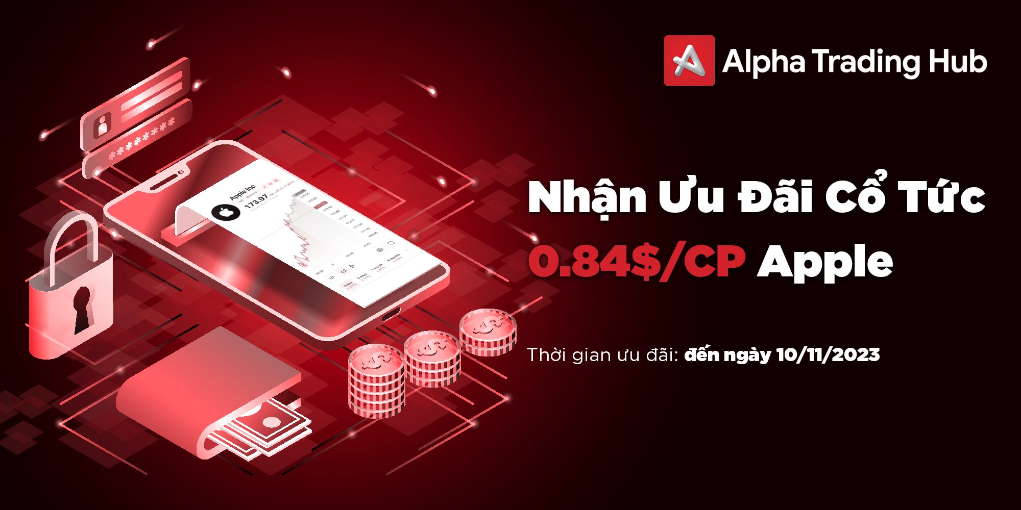 Bùng nổ ưu đãi cổ tức khi đầu tư cổ phiếu Apple tại Alpha Trading Hub
