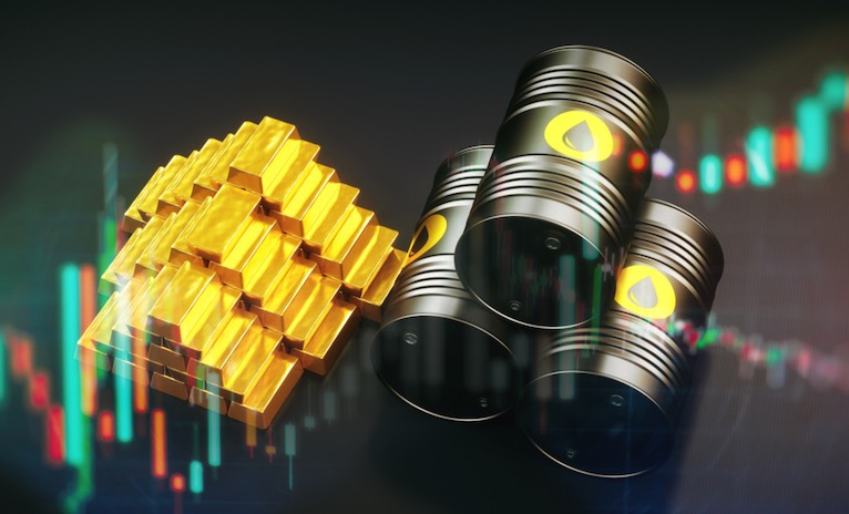 Giá vàng tăng cao, dầu nhích hơn 1 USD